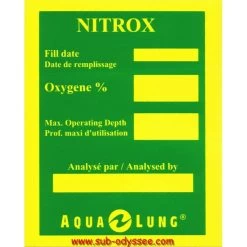 Autocollant NITROX Etiquette Mélange - Aqualung