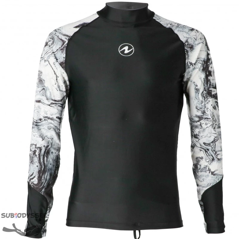 Top Lycra Rashguard NOIR/BLANC Homme Manches Longues - Aqualung 1 Top Lycra Rashguard NOIR/BLANC Homme Manches Longues - Aqualung