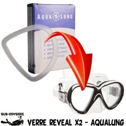Verre Correcteur REVEAL X2 Négatif (-1.0 à -10.0) - Aqualung