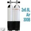 Bi Bouteille Carbone 6,8 Litres 300 Bars + Culot - CarbonDive