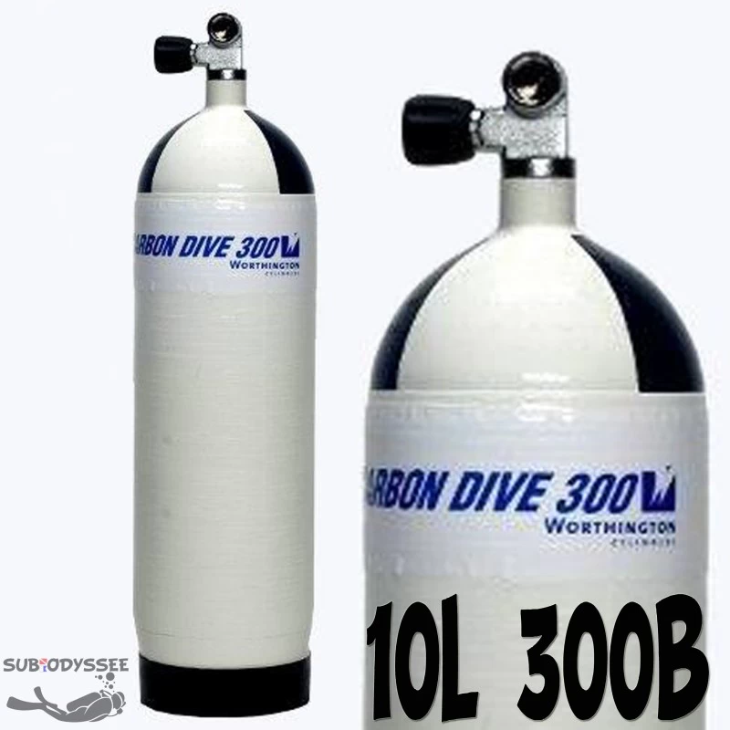 Bouteille Carbone 10 Litres 300 Bars + Robinet 1 Sortie Mono - Carbon Dive 1 Bouteille Carbone 10 Litres 300 Bars + Robinet 1 Sortie Mono - Carbon Dive