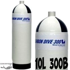 Fut Nu De Bouteille Carbone 10 Litres 300 Bars - CarbonDive