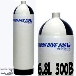 Fut Nu De Bouteille Carbone 6,8 Litres 300 Bars - CarbonDive
