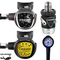 Pack MC9 SC COMPACT PRO + Octopus COMPACT + Manomètre De Cressi