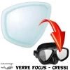 Verre Correcteur Masque FOCUS Négatif (-1.0 à -8.0) - Cressi