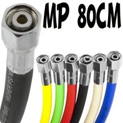 Tuyau / Flexible MP 80cm 3/8" Moyenne Pression Pour Détendeur