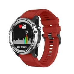 Bracelet Silicone ROUGE Quick Fit 26mm Pour DESCENT MK1 / FENIX 5X - Garmin -Pro Dive Soldes garmin bracelet silicone rouge quickfit 26mm pour descent mk1 pas cher sub odyssee lyon 2