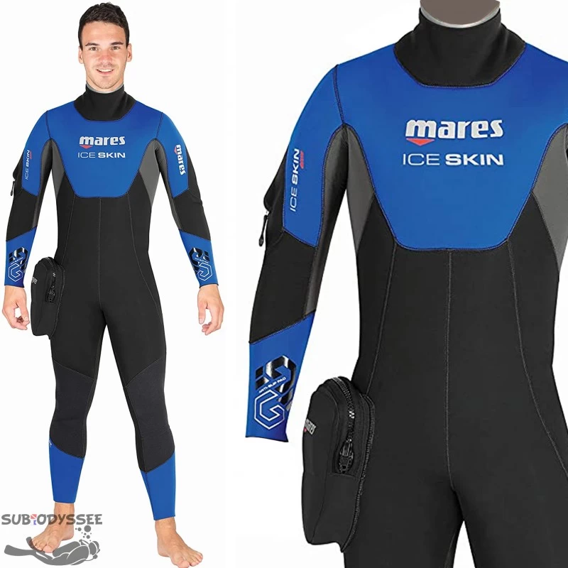 ICESKIN 7mm Combinaison Semi Etanche Homme - Mares 1 ICESKIN 7mm Combinaison Semi Etanche Homme - Mares
