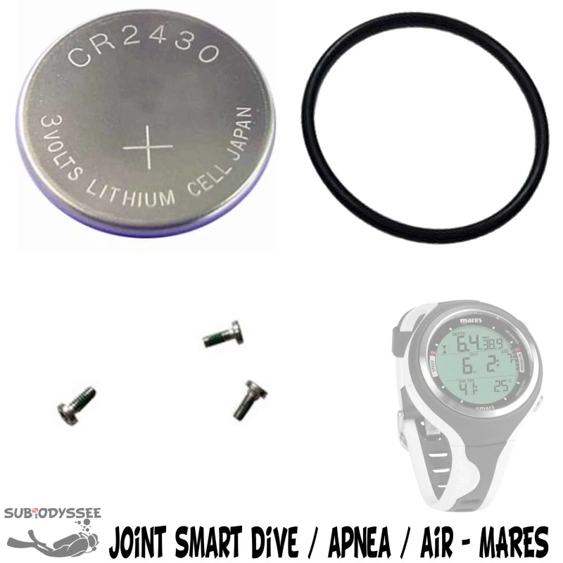 Kit Pile SMART (pile + Joint + 2 Vis Capot + 1 Vis Bracelet) - Mares 1 Kit Pile SMART (pile + Joint + 2 Vis Capot + 1 Vis Bracelet) - Mares