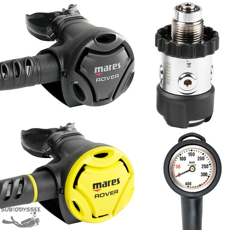 Pack ROVER 2S + Octopus ROVER + Manometre Compact - Mares 1 Pack ROVER 2S + Octopus ROVER + Manometre Compact - Mares