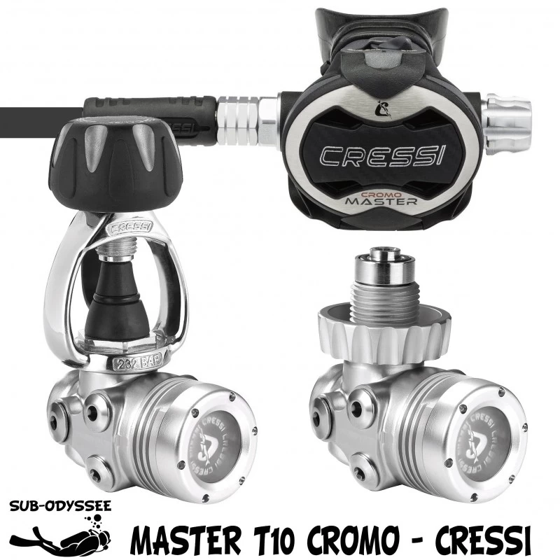 MASTER T10-SC CROMO Détendeur Plongée Hypercompensé - Cressi 1 MASTER T10-SC CROMO Détendeur Plongée Hypercompensé - Cressi