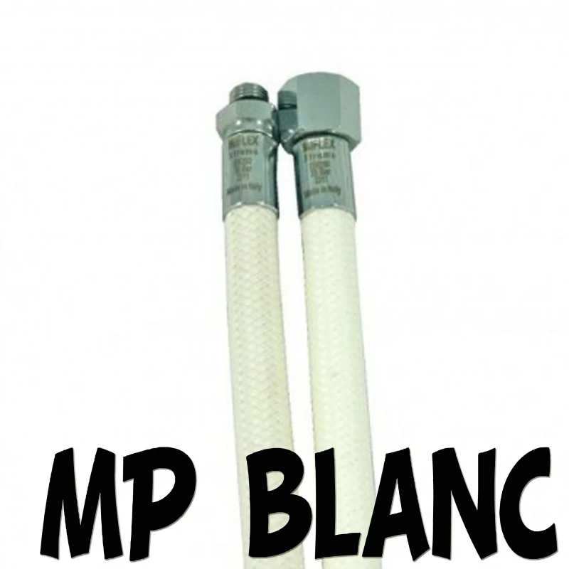 Flexible Tressé BLANC Moyenne Pression 3/8" Pour Détendeur De Plongée - MIFLEX 1 Flexible Tressé BLANC Moyenne Pression 3/8" Pour Détendeur De Plongée - MIFLEX