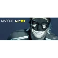UPM1 Noir Masque Apnée Umberto Pelizzari - Omer -Pro Dive Soldes omer masque apnee chasse up m1 umberto pelizzari pas cher sub odyssee 4