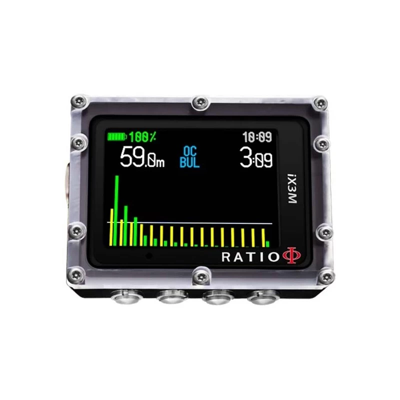 Ordinateur De Plongée IX3M TECH+ Air/Nitrox/Trimix Normoxique - RATIO 4 Ordinateur De Plongée IX3M TECH+ Air/Nitrox/Trimix Normoxique - RATIO – Image 4