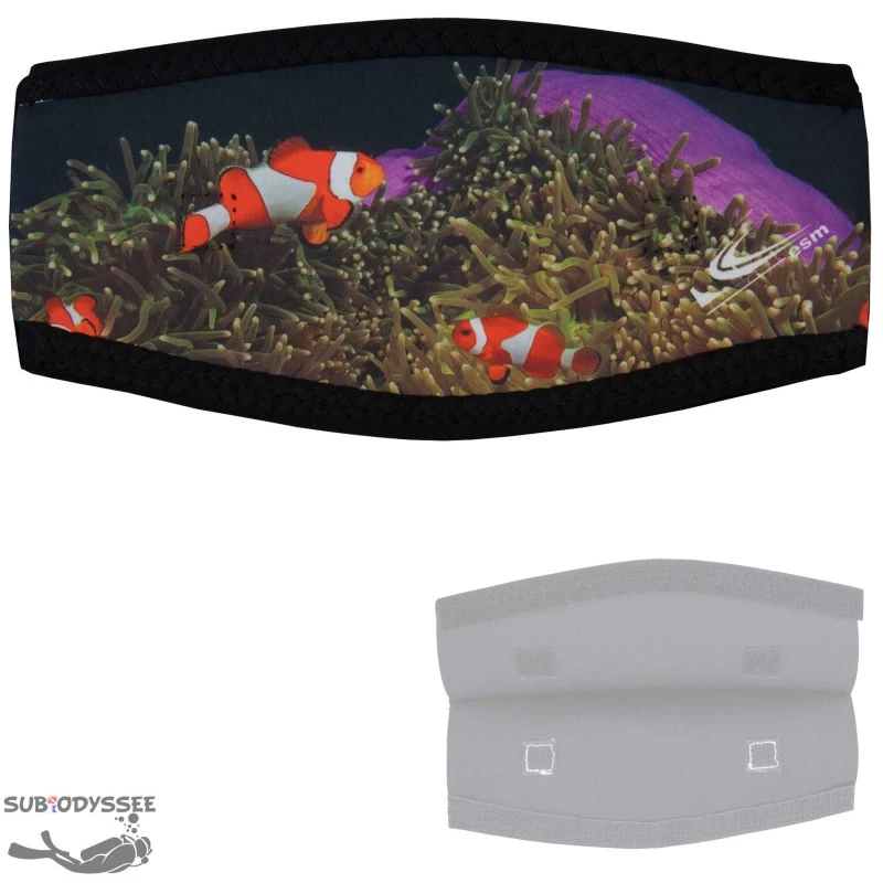 Protection NEOPRENE Sangle Masque 2 POISSONS CLOWN Double Velcro - ESM 1 Protection NEOPRENE Sangle Masque 2 POISSONS CLOWN Double Velcro - ESM