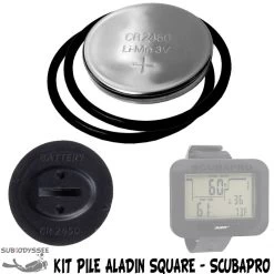 Kit Pile Pour Ordinateur ALADIN SQUARE Avec Joints - SCUBAPRO