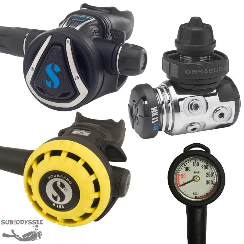 Pack Détendeur MK17 EVO C370 + Octopus R195 + Manomètre Compact - Scubapro 1 Pack Détendeur MK17 EVO C370 + Octopus R195 + Manomètre Compact - Scubapro