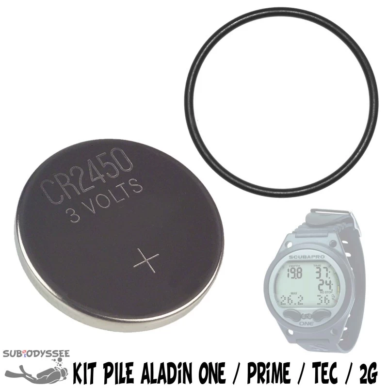 Kit Pile Pour Ordinateur ALADIN ONE, TEC, PRIME, ALADIN 2G / 3G / Sport (06201919) - Scubapro 1 Kit Pile Pour Ordinateur ALADIN ONE, TEC, PRIME, ALADIN 2G / 3G / Sport (06201919) - Scubapro