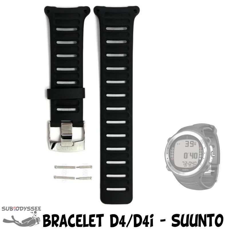 Bracelet D4 / D4i Noir Montre-ordinateur - Suunto 1 Bracelet D4 / D4i Noir Montre-ordinateur - Suunto