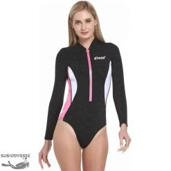 TERMICO Manches Longues Maillot Bain Femme Néoprène 2mm - Cressi -Pro Dive Soldes termico manches longues maillot bain femme neoprene 2mm cressi 2
