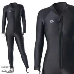 CHILLPROOF UNDERGARMENT Femme Monopièce Zip VENTRAL - SHARKSKIN