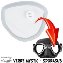 Verre Correcteur MYSTIC Négatif (-1.5 à -5.0) - Sporasub